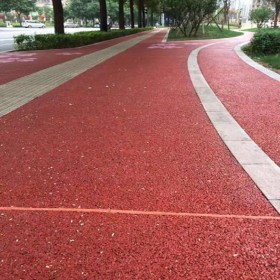 彩色透水混凝土地坪 透水混凝土路面材料生产厂家 欢迎到厂参观