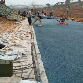 彩色透水地面 透水混凝土施工价格 彩色透水混凝土材料生产厂家