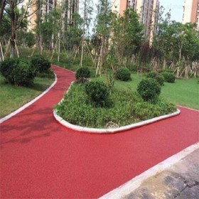 生态透水地坪 花纹景观彩色透水混凝土 无砂透水混凝土 材料厂家