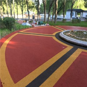 混凝土透水地坪 露骨彩色透水混凝土 广场彩色透水混凝土 原材料