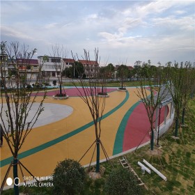 c30彩色透水混凝土 整体透水路面 彩色透水混凝土罩面剂 做工精细