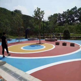 透水露骨混凝土 生态透水地坪 普通彩色透水混凝土 品质优先