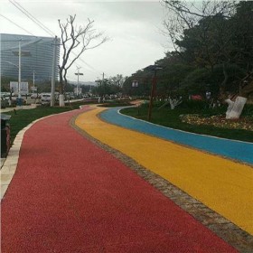 商业街彩色混凝土 人行道彩色透水混凝土 海绵城市