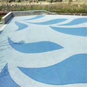 彩色生态透水混凝土地坪 c25彩色混凝土 广场彩色透水混凝土 正规厂家出售