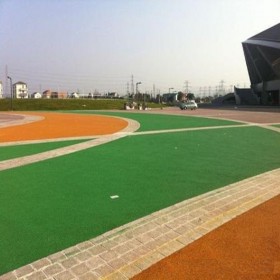 海绵城市透水混凝土 彩色透水混凝土道路 小区彩色混凝土 施工图