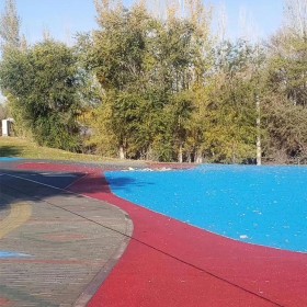c25彩色混凝土 彩色透水混凝土道路 透水彩色路面 品质优先