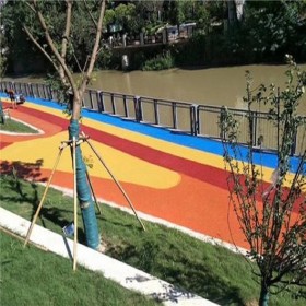 c25彩色混凝土 广场透水混凝土 园林景观彩色混凝土 生态透水地坪 材料厂家