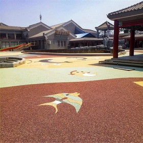 透水露骨混凝土 透水混凝土街道 彩色透水混凝土颜色料 材料厂家