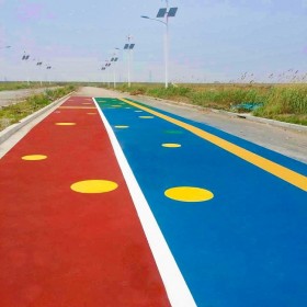 自贡市 园林道路彩色混凝土 小区彩色混凝土道路 本地的材料厂家