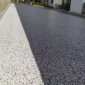 彩色透水混凝土路 海绵城市透水绿道 园林道路彩色混凝土 做工精细