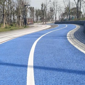 露石子彩色透水混凝土 露骨地坪 海绵城市透水混凝土 透水地面厂家