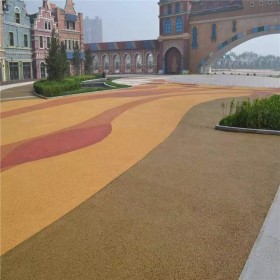 雅安市 彩色透水水泥混凝土 彩色透水地面 生态透水地坪 生产企业