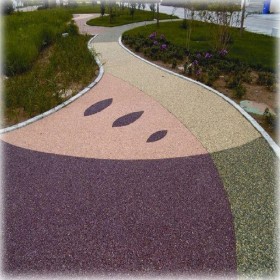 云南透水彩色混凝土 路面彩色透水混凝土 生态透水地坪 厂家报价