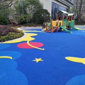 彩色透水地坪 路面透水混凝土 混凝土透水地坪 透水路面厂家