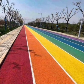 南充市 彩色透水混凝土地坪 彩色透水混凝 彩色透水地坪 材料生产厂家