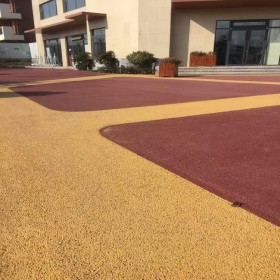 滁州市 无砂透水混凝土 生态水泥混凝土 透水性混凝土彩色路面 彩色透水路面 专业生产材料厂家