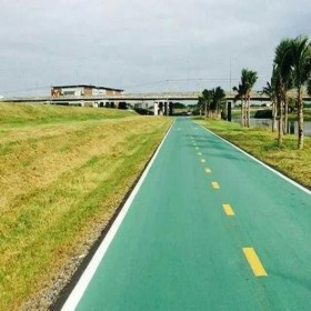 榆林市 人行道彩色透水混凝土 透水性混凝土 生态透水混凝土 材料厂家直销
