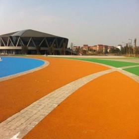 鄂州市 透水性混凝土彩色路面 彩色强固透水混凝土 海绵透水地坪 材料生产厂家