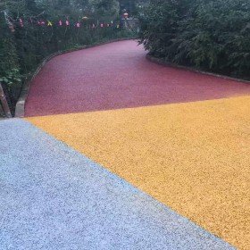 钦州市 透水性混凝土 生态透水地坪 彩色整体透水路面 材料厂家生产直销