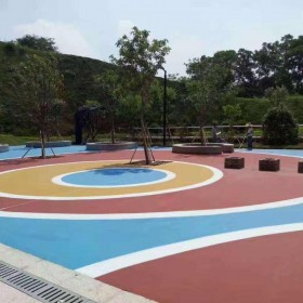秦皇岛市 生态透水混凝土 盲道透水混凝土 彩色整体透水路面 厂家出售