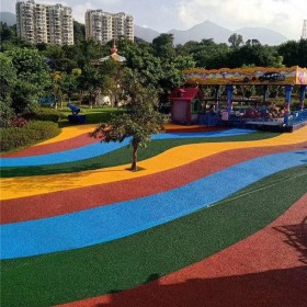 贵阳市 生态透水地坪 彩色混凝土透水地面 海绵城市透水砼 透水混凝土原材料厂家