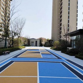 成都市 车行彩色透水混凝土路 生态透水混凝土 专业彩色透水混凝土修补 材料厂家