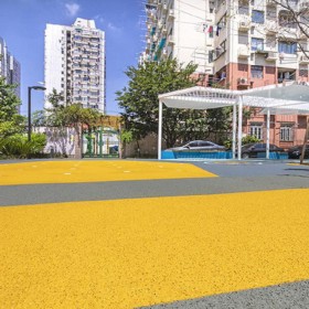 原色透水混凝土 透水彩色的混凝土 透水路面配料 彩砼路 厂家报价