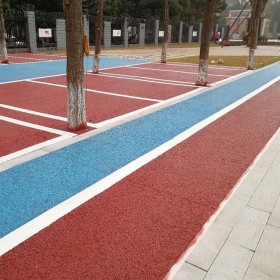 透水整体路面  小区内的透水路面 庭院透水混凝土 透水步道 批发价格