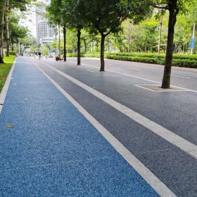 西安生态透水混泥土 透水彩色混凝土 彩色透水混凝土路面的材料