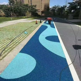 生态混凝土透水路面 混凝土透水性道路 彩色透水混凝土停车场 生产企业