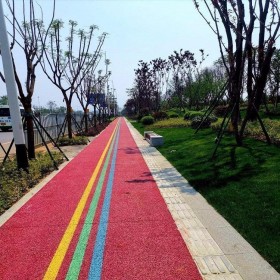 彩色地面混凝土 花纹景观彩色混凝土 海绵城市透水砼 厂家免费指导施工