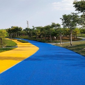 透水水泥混凝土地坪 彩色地面透水路面 透水混凝土的胶粉 材料厂家提供