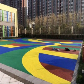 彩色透水地坪技术 透水路面 透水混凝土 服务周到的本地厂家