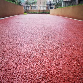 江油市 透水彩色地面 道路透水性混凝土 室外透水地坪 送货到工地