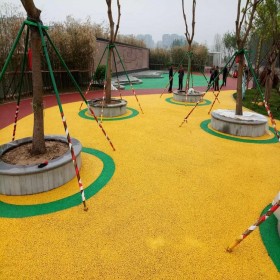 拉萨城关区透水混凝土 生态透水地坪 彩色混凝土地面 材料厂家直销