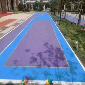 张掖市透水混凝土 彩色混凝土罩面剂 学校透水地坪 配比图