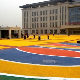 西和县 透水地坪 透水混凝土罩面漆 彩色混凝土地坪 材料厂家直销