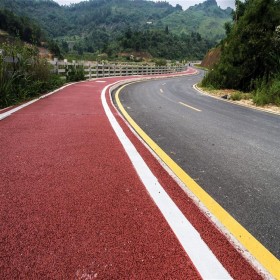 眉山市 艺术彩色地坪 绿道彩色混凝土 道路彩色路面 免费技术指导