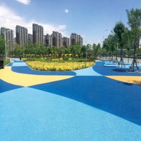 蒲江县 道路彩色路面 透水砼人行道 彩色透水材料 配比图