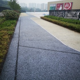 延安市 市政透水混凝土 彩色透水地坪 生态透水路材料 报价表