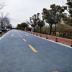 遵义市 彩色路面地坪 道路彩色路面 透水砼原材料 公司直销