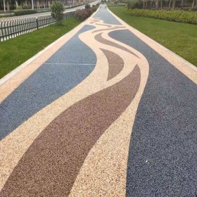 拉萨市 混凝土彩色地坪 彩色混凝土透水路面 透水景观材料 现货供应