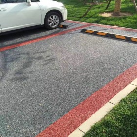 内江市 道路彩色路面 生态透水混凝土 透水地坪粘结剂 材料配合比