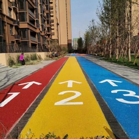 遂宁市 彩色路面地坪 透水道路铺装 彩色透水材料 报价表