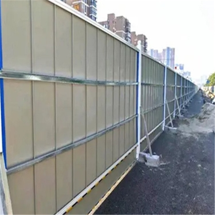 B级施工围挡 市政彩钢围栏可定制 施工建造工地打围pvc草皮围墙批发