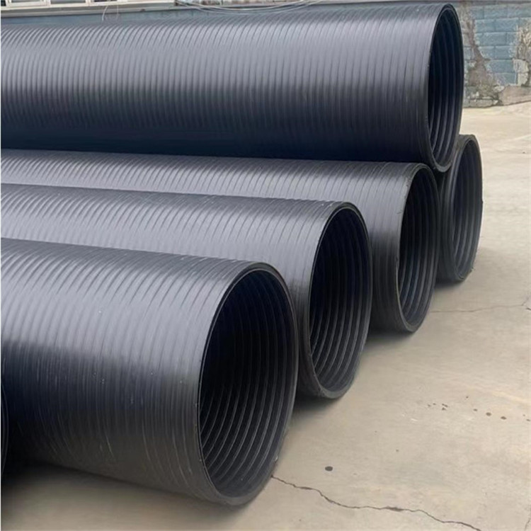 HDPE聚乙烯双平壁塑钢缠绕管 规格齐全 种类齐全 可按需定制