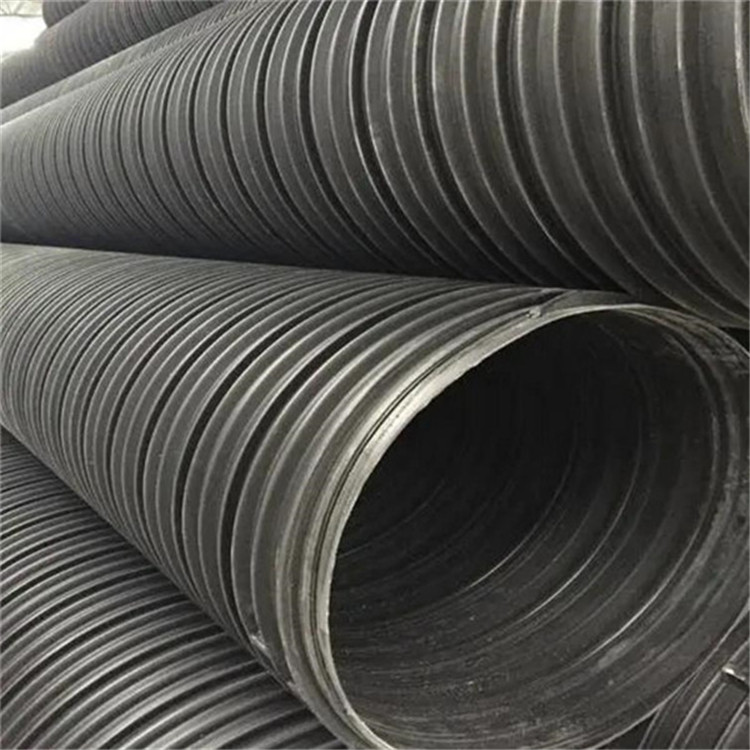 HDPE聚乙烯塑钢缠绕排水管 排污管 螺纹管 规格齐全