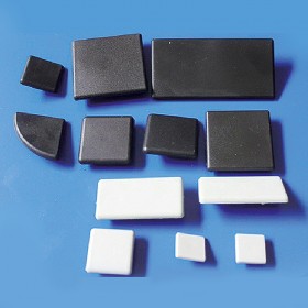 工业铝型材尼龙胶封口片堵头装饰盖板20--80型材配件黑色塑料端盖