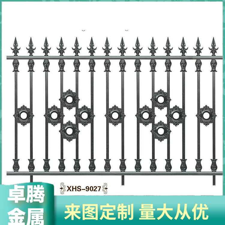 卓腾铝艺护栏 各种类型支持定制新中式栏杆 别墅小区庭院可用