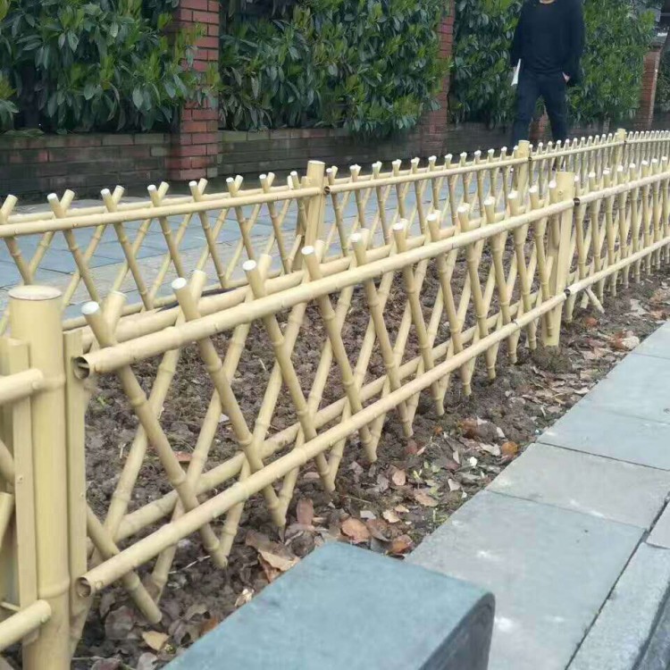振兴竹木户外绿色竹栅栏 室外竹篱笆护栏 可支持定制